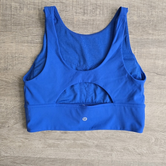 Lululemon Stronger as One Long Line Bra Blue - Picture 2 of 4